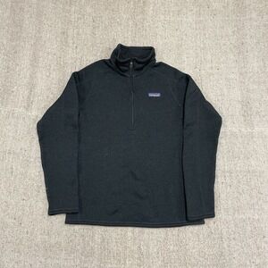 Patagonia better sweater Womens medium black 1/4 zip Outdoors Hiking